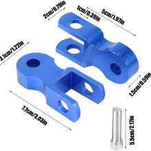 Shock Absorber Riser, 2pcs Universal Motorcycle Rear Shock Absorber Riser Height Extension 5cm Chassis Blue per Motorcycle Modification(With screw)