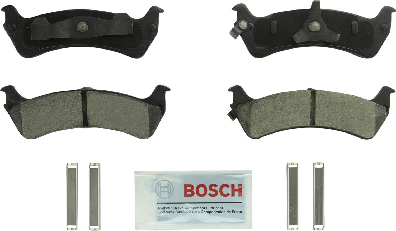 Bosch BC667 QuietCast Premium Ceramic Disc Brake Pad Set For Ford: 1995-2001 Explorer, 2001-2003 Explorer Sport, 2001-2005 Explorer Sport Trac; Mercury: 1997-2001 Mountaineer; Rear