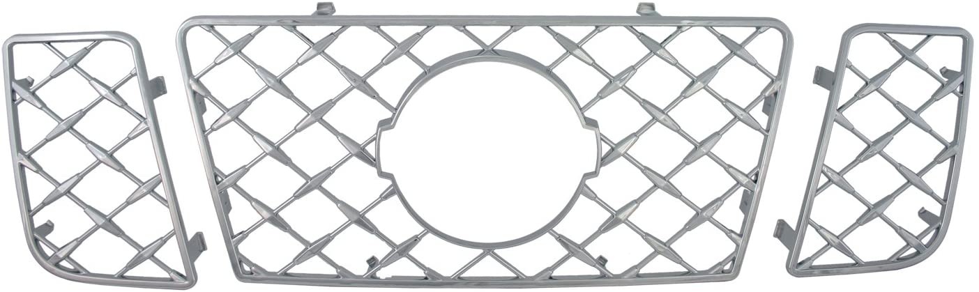 Bully GI-52 Triple Chrome Plated ABS Snap-in Imposter Grille Overlay, 3 Piece
