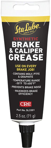 CRC SL3301 Synthetic Brake & Caliper Grease, 2.5 Wt Oz