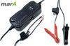 marA Power SCC-61A065 12V 4.3A Pro Smart Battery Charger Snow Cold Weather Maintainer AGM 14.7V for LiFePO4 LFP Batteries, Waterproof Auto Battery Capacity Check, Automotive Car Motorcycle ATV Boat