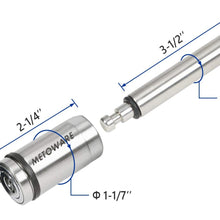 METOWARE Heavy Duty Trailer Hitch Receiver Pin Lock, Stainless Steel, 5/8” Diameter, 3-1/2” Receiver Pin for Class III IV V Hitches(1 Pack)