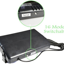 Emergency Dash Lights, 6W Red Blue LED Warning Strobe Lighting 16 Flashing Patterns for Police Car