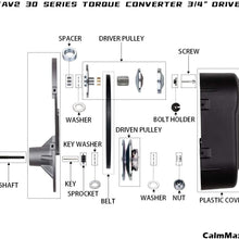 CalmMax Go Kart Torque Converter Clutch Set 3/4" 10T #40 41 420 and 12T #35 Chain for Manco Comet TAV2 30-75 218353A, 212CC, 30 Serie