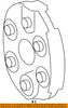 Mercedes OEM 15-17 C300 Propeller Shaft-Rear-Flex Coupling 2104110415