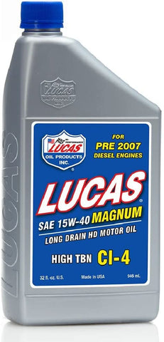 Lucas Oil 10075 CI-4 Oil - 1 Quart