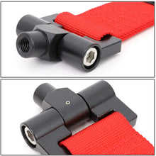 NRG Innovations TOW-131RD Front/Rear Bumper 2.25 Inches Wide Nylon Towing Hook Belt Strap + LED Keychain Flashlight