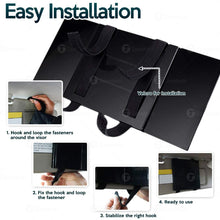 Car Folding Visor Vanity Mirror-Zone Tech Makeup Travel-Cosmetic Tri -Fold Universal Auto Mirror