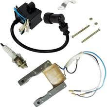 JLD CDI Ignition Coil Motorized Bicycle Magneto Coil Spark Plug for 2 Stroke 48cc 49cc 66cc 80cc Engine Bike Motors