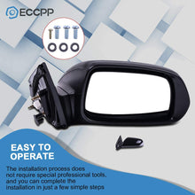 ECCPP Towing Mirror High Performance Passenger Side Mirror Replacement Right Side Mirror with Coupe Power Adjusted Signal Manual Folding Replacement fit for Scion tC Base 2005 2006 2007 2008 2009 2010