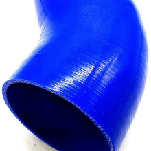 Universal 45 Degree 3.0 inch Silicone Hose Tubro Intake Intercooler Pipe Coupler (76mm 3.0", Black)