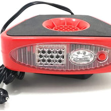 JXHD 12V Car Heater-Heating Cooling Fan Defroster Defogger Air Purifier Lighting 150W,Red