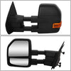 Pair Black Manual Telescoping Folding w/LED Turn Signal Rear View Side Towing Mirrors Replacement for Ford F150 04-14