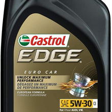 Castrol 03084C Edge 5W-30 Advanced Full Synthetic Motor Oil, 5 Quart