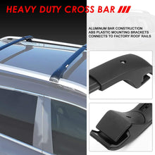 OE Style Matte Black Roof Rack Rail Cross Bars w/ABS Mounting Brackets Replacement For Jeep Cherokee 14-20