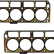 Pair of Cylinder Head Gaskets, Replacement for GM LS1 LS2 LS3 Engine, 6.0L & 6.2L Sierra Silverado Savana Express CTS Corvette Camaro, Part Number 12622033, 5 Layers 4.100 Bore Quality