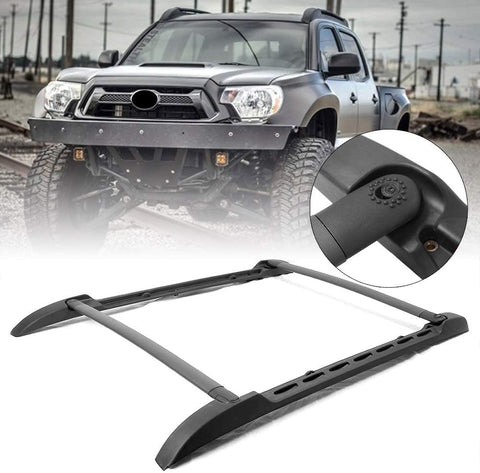 GZYF Car Auto Cross Bar Roof Rack, 125 Lbs Max Load Roof Top Rail Luggage Carrier Rack, Compatible with Toyota Tacoma Double Cab 2005-2020