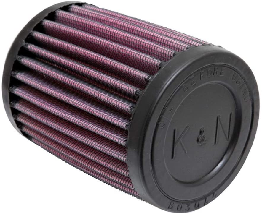 K&N Universal Clamp-On Air Filter: High Performance, Premium, Washable, Replacement Engine Filter: Flange Diameter: 1.6875 In, Filter Height: 4 In, Flange Length: 0.625 In, Shape: Round, RU-0200