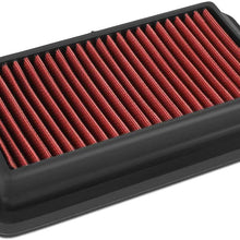 Red Washable Drop-In Air Filter Panel Replacement for Honda Civic/CR-V 16-19
