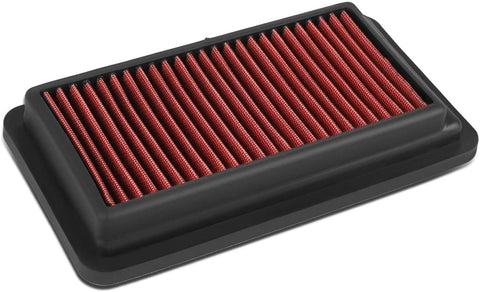 Red Washable Drop-In Air Filter Panel Replacement for Honda Civic/CR-V 16-19