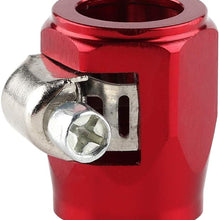 Car Hose Clamp Fuel Water Tube, Car Modification AN6 Fuel Hose Clamp Finisher Aluminum Alloy Pipe Trimmer Clip