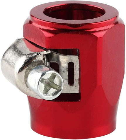 Car Hose Clamp Fuel Water Tube, Car Modification AN6 Fuel Hose Clamp Finisher Aluminum Alloy Pipe Trimmer Clip