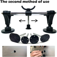 YEUXCORP Car Body Paintless Dent Repair Tool Set, Auto Dent Repair with Double Pole Bridge Dent Puller, Puller Tabs for Auto Dent Removal, Minor dents, Door Dings and Hail Damage…