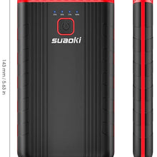 Car Battery Jump Starter, SUAOKI U3 400A Peak 8000mAh 12V Auto Battery Booster and Portable Phone Charger with Built-in LED Flashlight for Gasoline Engines up to 2.5L, UL Certified