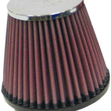 K&N Universal Clamp-On Air Filter: High Performance, Premium, Replacement Engine Filter: Flange Diameter: 2.875 In, Filter Height: 4.4375 In, Flange Length: 0.75 In, Shape: Round Tapered, RC-4570