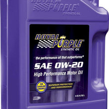 Royal Purple 54020 API-Licensed SAE 0W-20 High Performance Synthetic Motor Oil - 5 qt. (Case of 3)