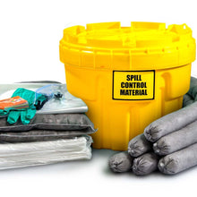 ESP SK-U20 34 Piece 20 Gallons Universal Absorbent Ecofriendly Spill Kit, 20 Gallons Absorbency, Yellow