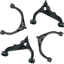 4PC Front Upper and Lower Control Arms w/Ball Joint for 09-17 Dodge Ram 1500 4x4 5 Lug | Detroit Axle - 4C1500012