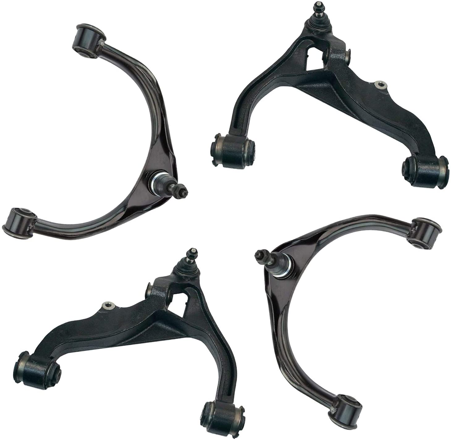 4PC Front Upper and Lower Control Arms w/Ball Joint for 09-17 Dodge Ram 1500 4x4 5 Lug | Detroit Axle - 4C1500012