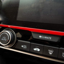 Screen Red Trim Sticker Interior Decoration Strip Car Styling Accessories For Honda 10th Gen Civic 2016 2017 2018 2019 2020