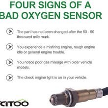 SCITOO Air Fuel Ratio Sensor Oxygen Sensor O2 Front 234-5045 fit Volkswagen Jetta Audi A8