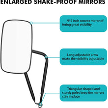 SEVENS Shake-proof Door Off Mirrors for 2007-2020 Jeep Wrangler JK, JL & JT Quick Release Side View Mirrors