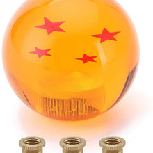 Gear Shift Knob Dragon Ball 6 Stars for 4 5 6 Speed for Most Car Models with Adapters (6Stars)