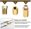 FSLLOVE FANGSHUILIN Brake Fittings Brass Inverted Flare Union & Compression Accessories 12 Pcs S4M4 (Color : Copper Unions)