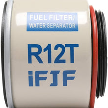 iFJF Automotive Replacement Filter of R12T Fuel Filter/Water Separator 120AT NPT ZG1/4-19 fit Diesel Engine