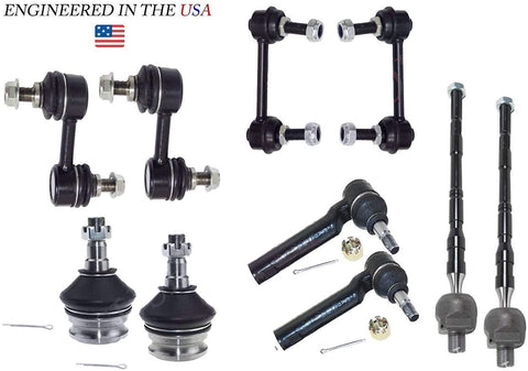 Suspension Dudes 10PC Sway Bar Link Ball Joint Tie Rod End Kit for 05-09 Subaru Legacy Outback