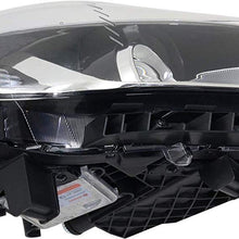 Headlight Assembly Compatible with 2015-2017 Hyundai Sonata HID with HID Kit Passenger Side