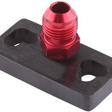 Qiilu 1/8 NPT Fuel Rail Pressure Regulator Adapter for Honda with Fittings