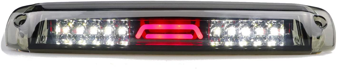 (Smoke) LED Third 3rd Brake Light for 1999-2007 Chevy Silverado GMC Sierra 1500 2500 3500 HD Classic, Reverse Light Rear Cargo Lamp High Mount Stop light