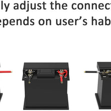 EDECOA 3 AWG 1.5 Meter Pure Copper Battery Cables Inverter Cables For Car, Power Inverter, RV, Boat