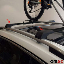 OMAC Roof Rack Cross Bars Luggage Carrier Black 2 Pcs Fits Ram Promaster City 2015-2021 | Aluminum Black Cargo Carrier Rooftop Luggage Crossbars