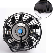 Universal 30 ROW AN10 Aluminum Transmission Engine Oil Cooler Kit Black+ 7" Electric Cooling Fan Kit