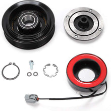 AC Compressor Clutch Set Pulley Bearing Coil Plate Fit Honda Accord 03-07 2.4L ir Conditioning Repair Kit Plate Pulley Bearing Coil