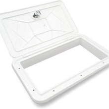 Thetford|B&B Molders RV Replacement Parts and Accessories RV Camper Multi-Purpose Access Hatch Polar White PN 94314