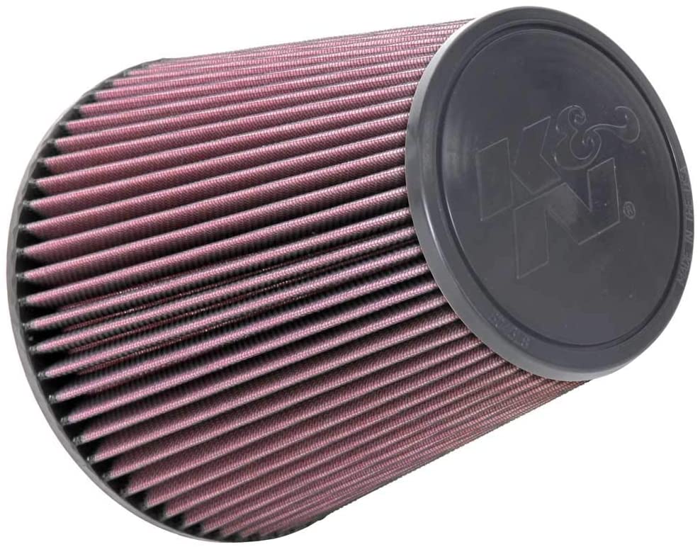 K&N Universal Clamp-On Air Filter: High Performance, Premium, Washable, Replacement Filter: Flange Diameter: 6 In, Filter Height: 8 In, Flange Length: 0.625 In, Shape: Round Tapered, RU-1044XD