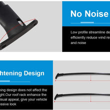 ECCPP Car Top Luggage Carrier Bar Black Fit for 2016 2017 2018 2019 Ford Explorer Sport Utility,Aluminum Roof Rack Cross Bars